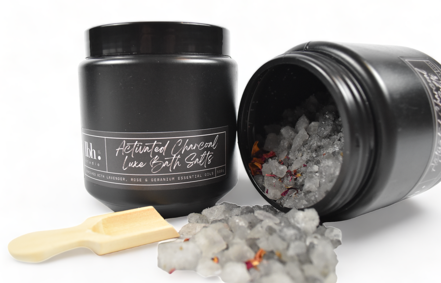 Activated Charcoal Luxe Bath Salts (500g)